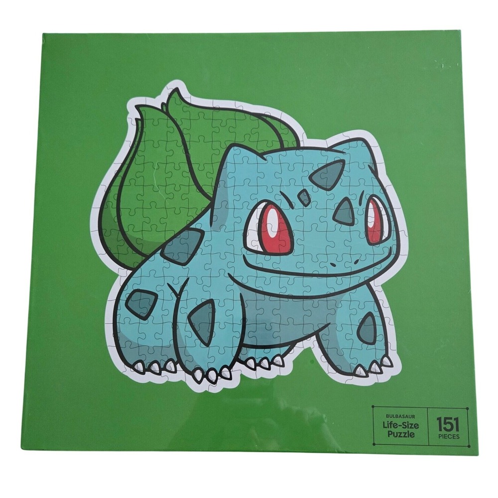 Pokemon Bulbasaur Life-Size Puzzle Sealed Green New 151 Pieces Target Exclusive